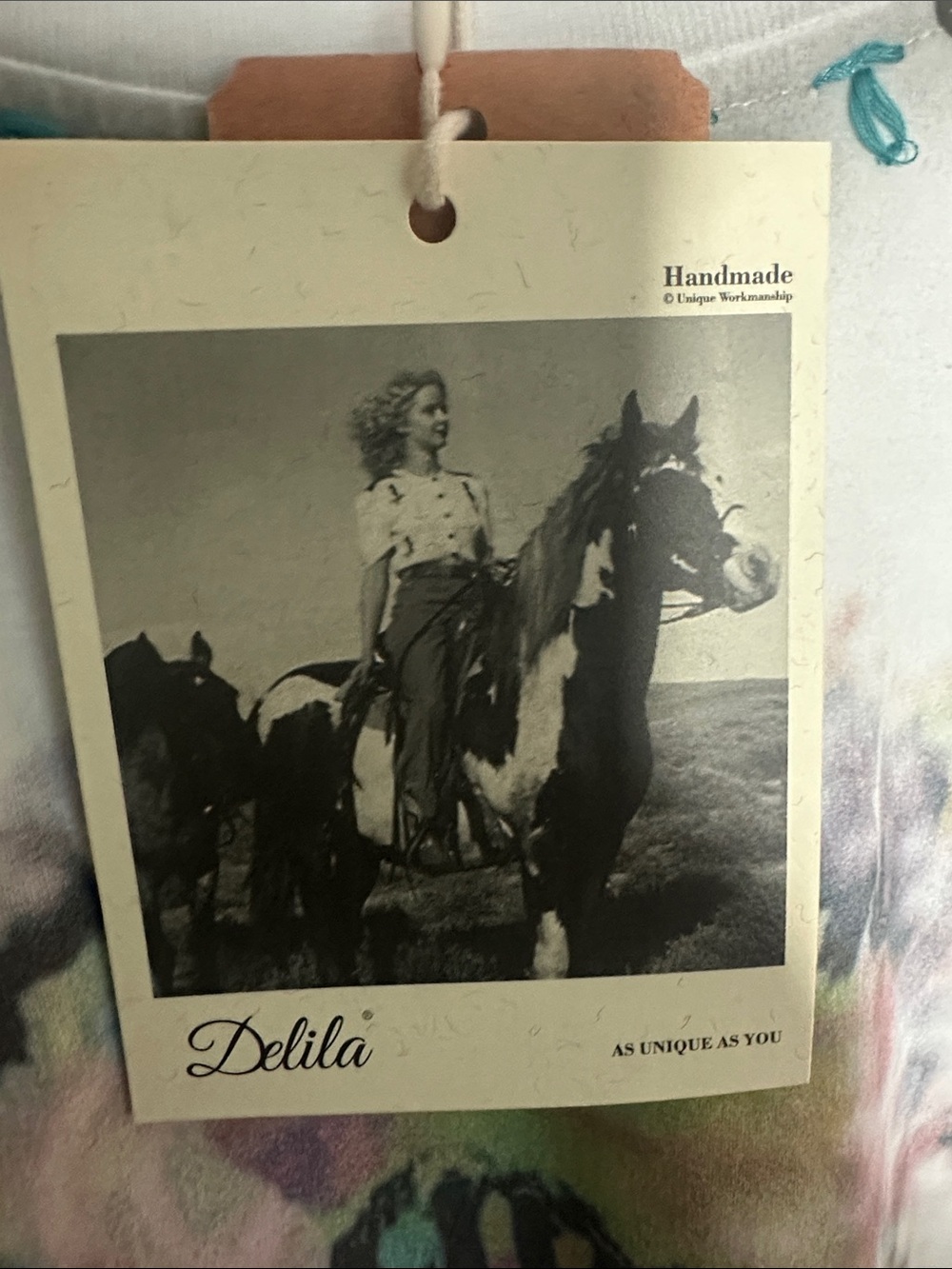 Delila Texas White Tee with Multicolor Southwestern Graphic - Picture 2 of 10